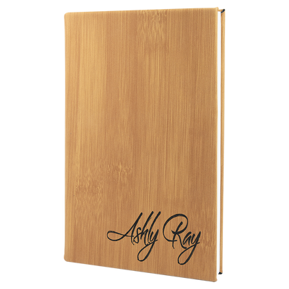 5.25" x 8.25" Bamboo Leatherette Journal – item GFT877 image 3