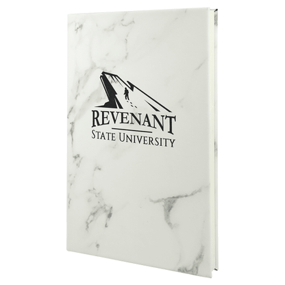 5.25" x 8.25" White Marble Leatherette Journal – item GFT878 image 4
