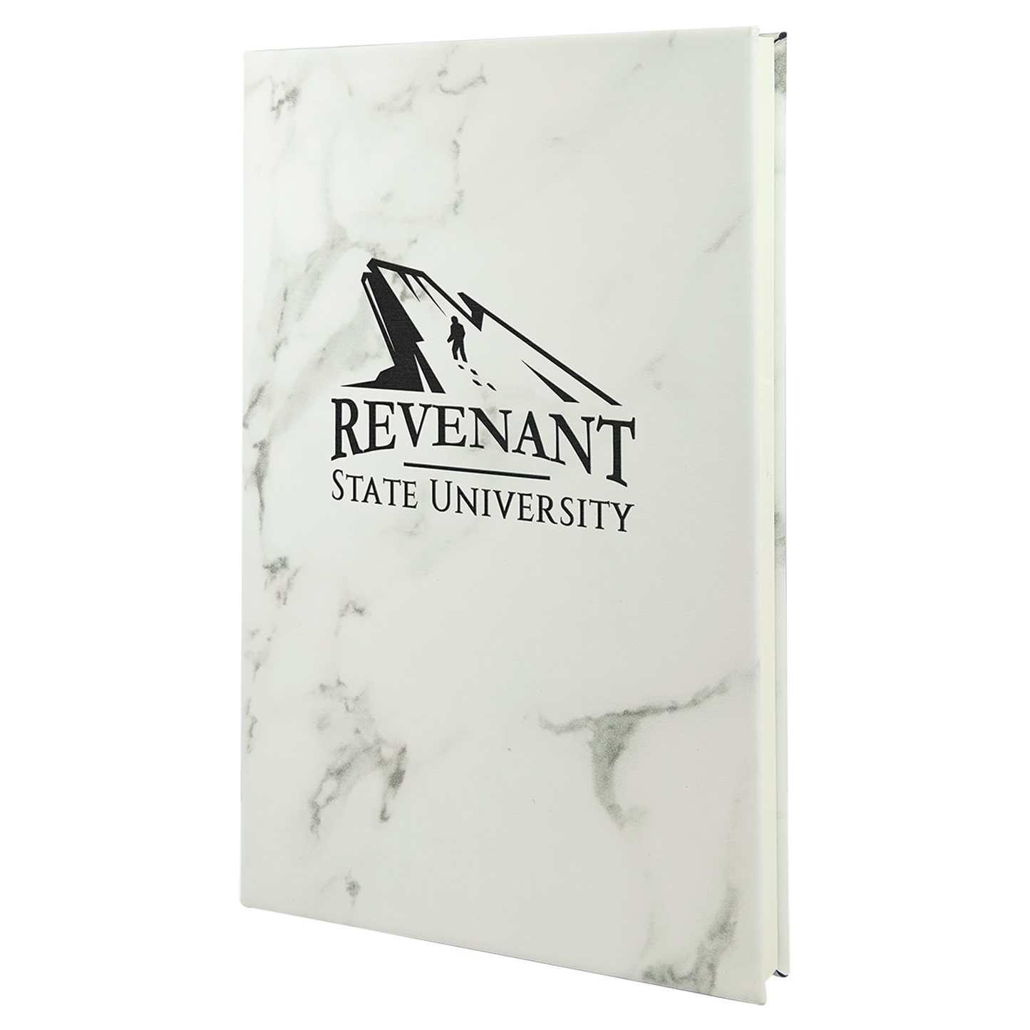 5.25" x 8.25" White Marble Leatherette Journal – item GFT878 image 2