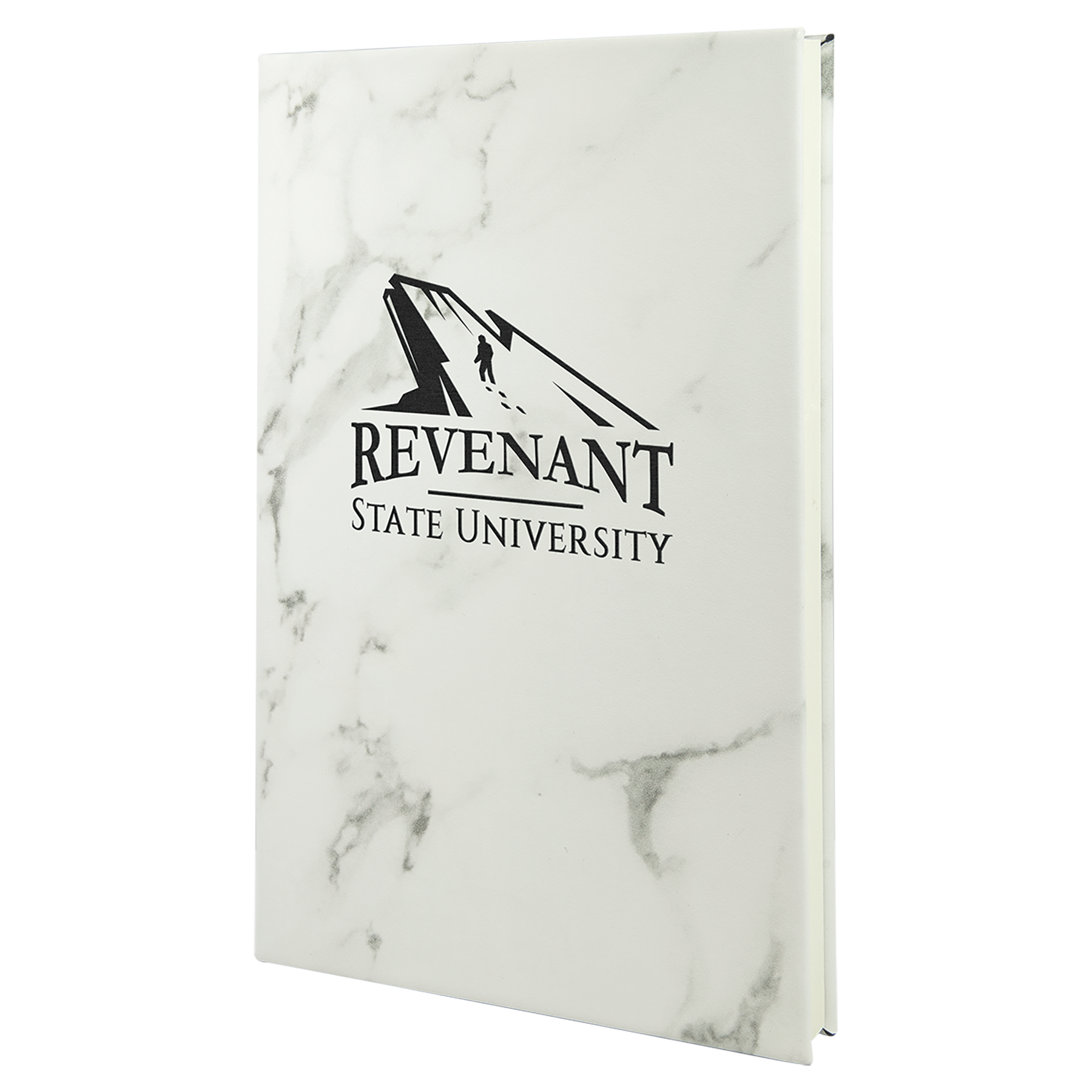 5.25" x 8.25" White Marble Leatherette Journal – item GFT878 image 2