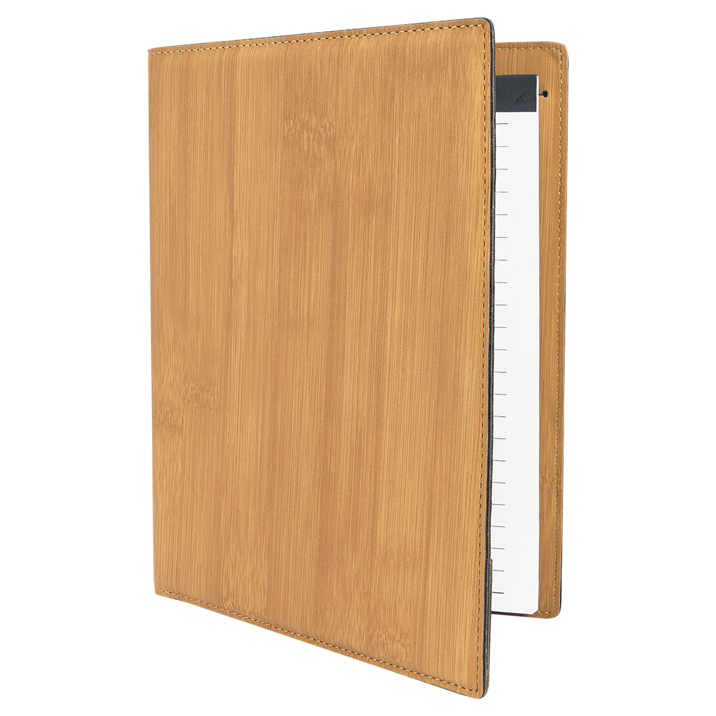 7" x 9" Bamboo Leatherette Small Portfolio – item GFT881 image 5