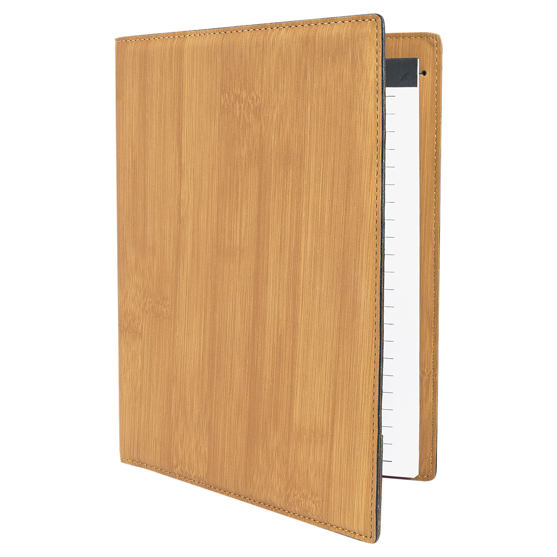 7" x 9" Bamboo Leatherette Small Portfolio – item GFT881 image 5