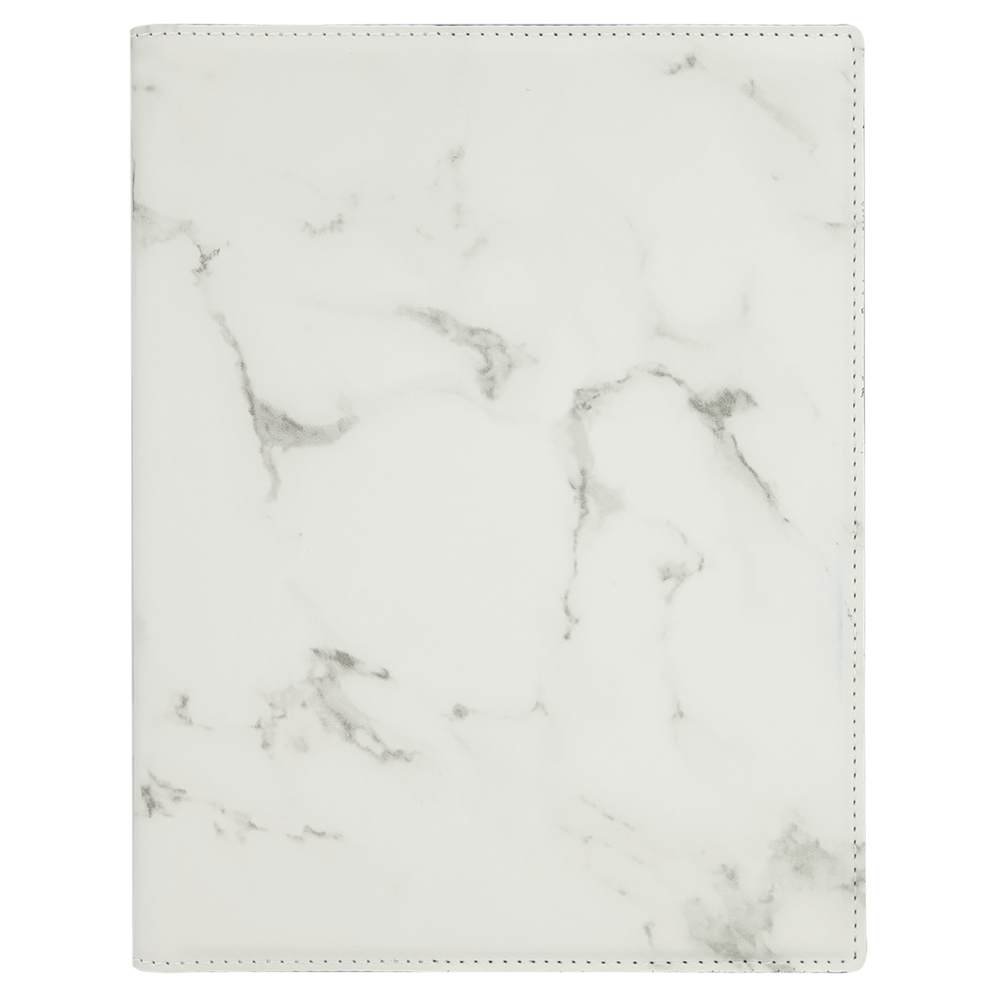 7" x 9" White Marble Leatherette Small Portfolio – item GFT882 image 4