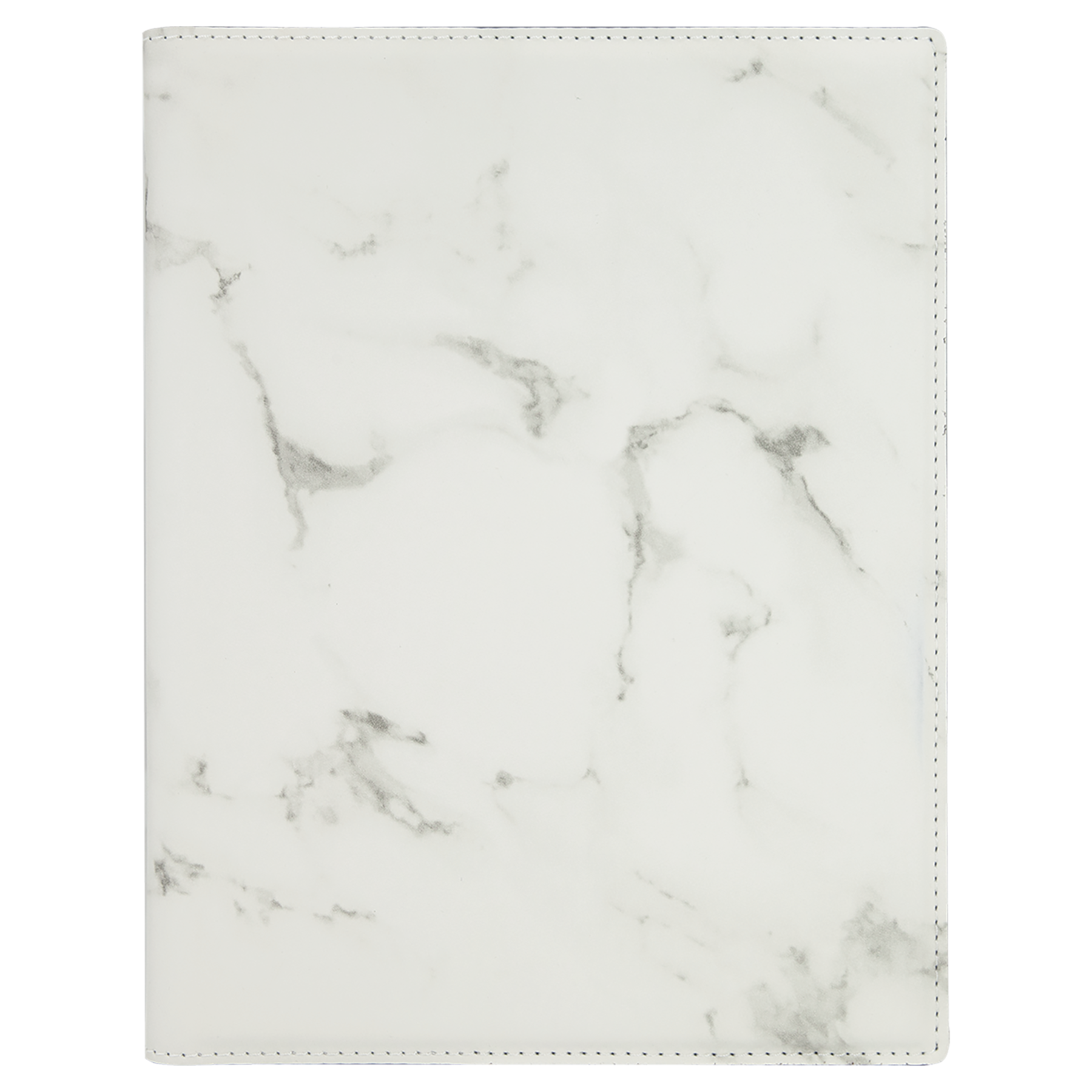 7" x 9" White Marble Leatherette Small Portfolio – item GFT882 image 4