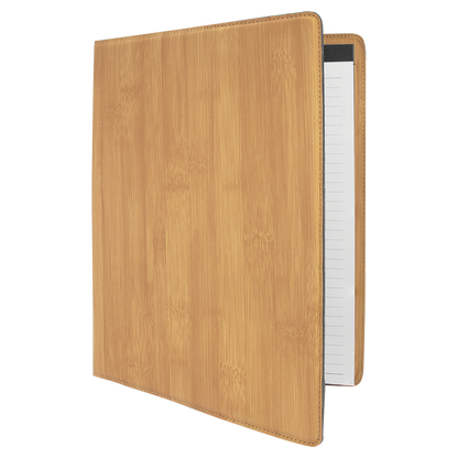 9.5" x 12" Bamboo Leatherette Portfolio – item GFT883 image 5