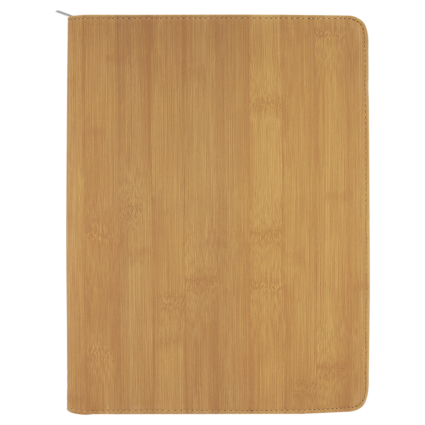 9.5" x 12" Bamboo Leatherette Zipper Portfolio – item GFT885 image 4