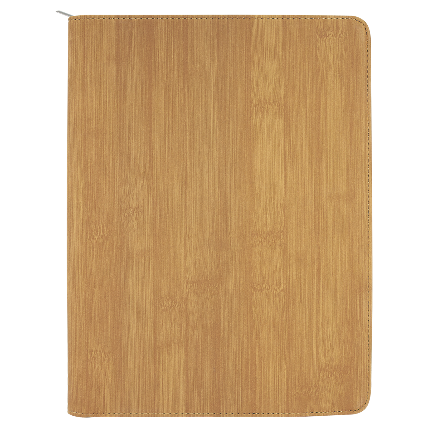 9.5" x 12" Bamboo Leatherette Zipper Portfolio – item GFT885 image 4
