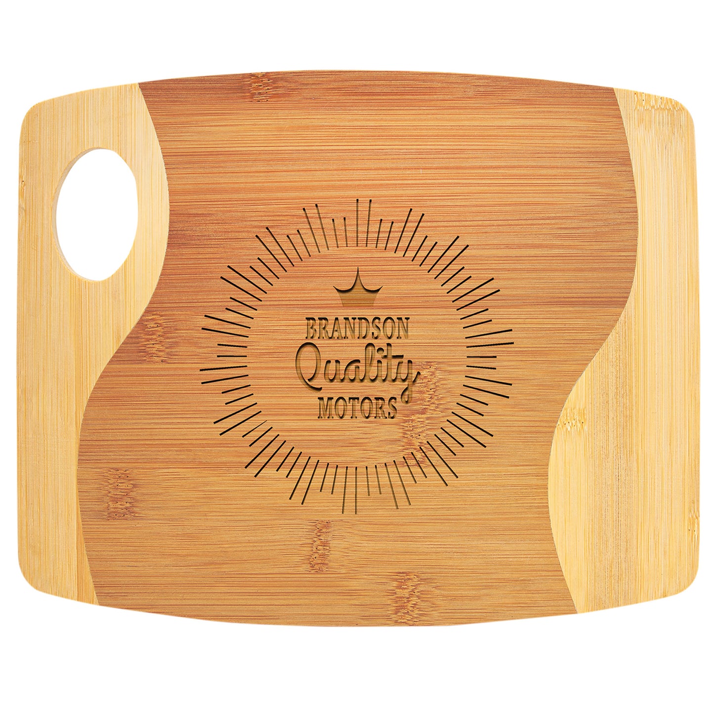 Natural Bamboo Cutting Board with a Handle – item GFT890