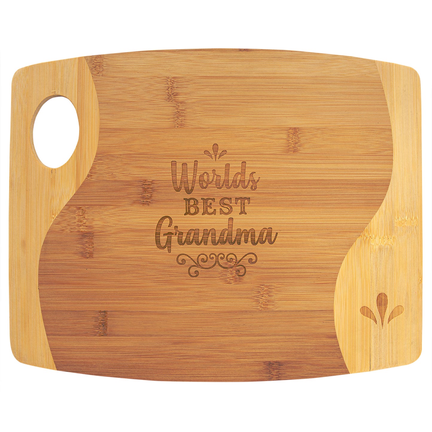 Natural Bamboo Cutting Board with a Handle – item GFT891