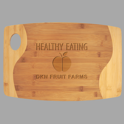 Natural Bamboo Cutting Board with a Handle – item GFT892 image 2