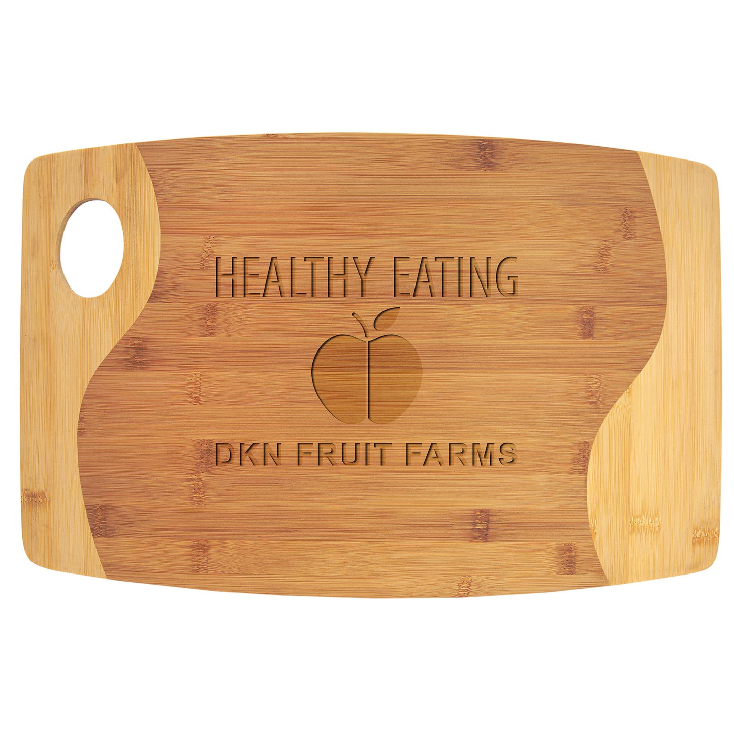 Natural Bamboo Cutting Board with a Handle – item GFT892