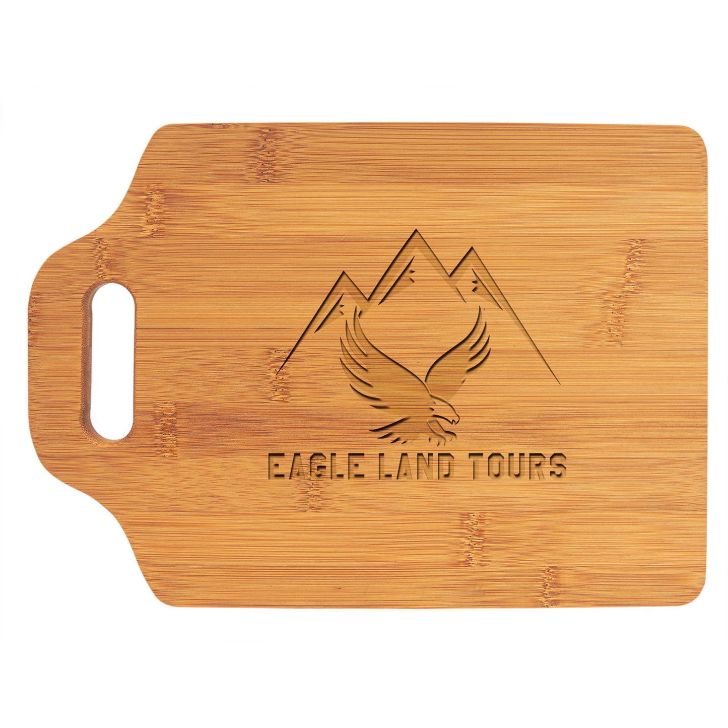 Natural Bamboo Cutting Board with a Handle – item GFT896