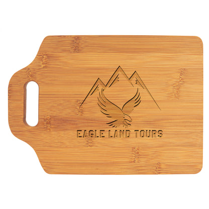 Natural Bamboo Cutting Board with a Handle – item GFT896