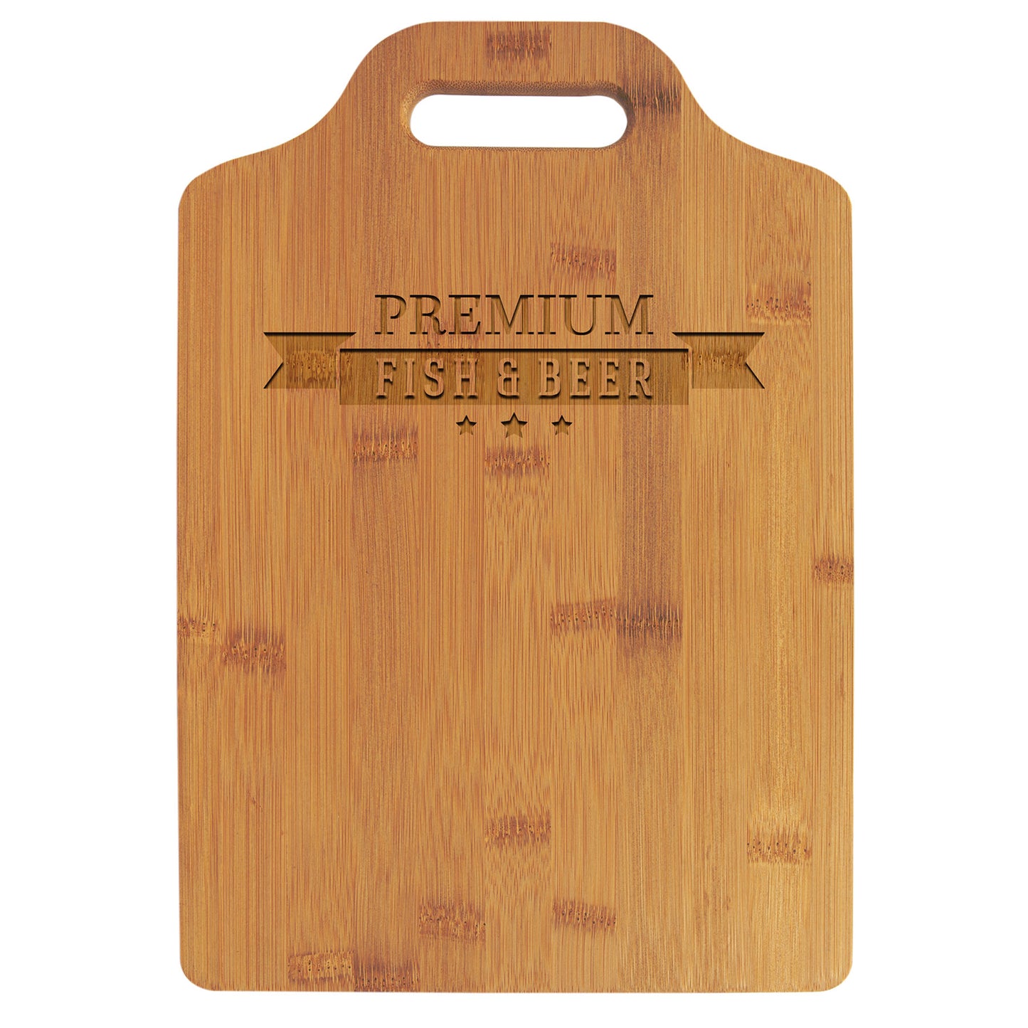 Natural Bamboo Cutting Board with a Handle – item GFT897