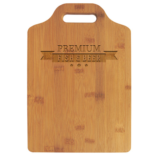 Natural Bamboo Cutting Board with a Handle – item GFT897