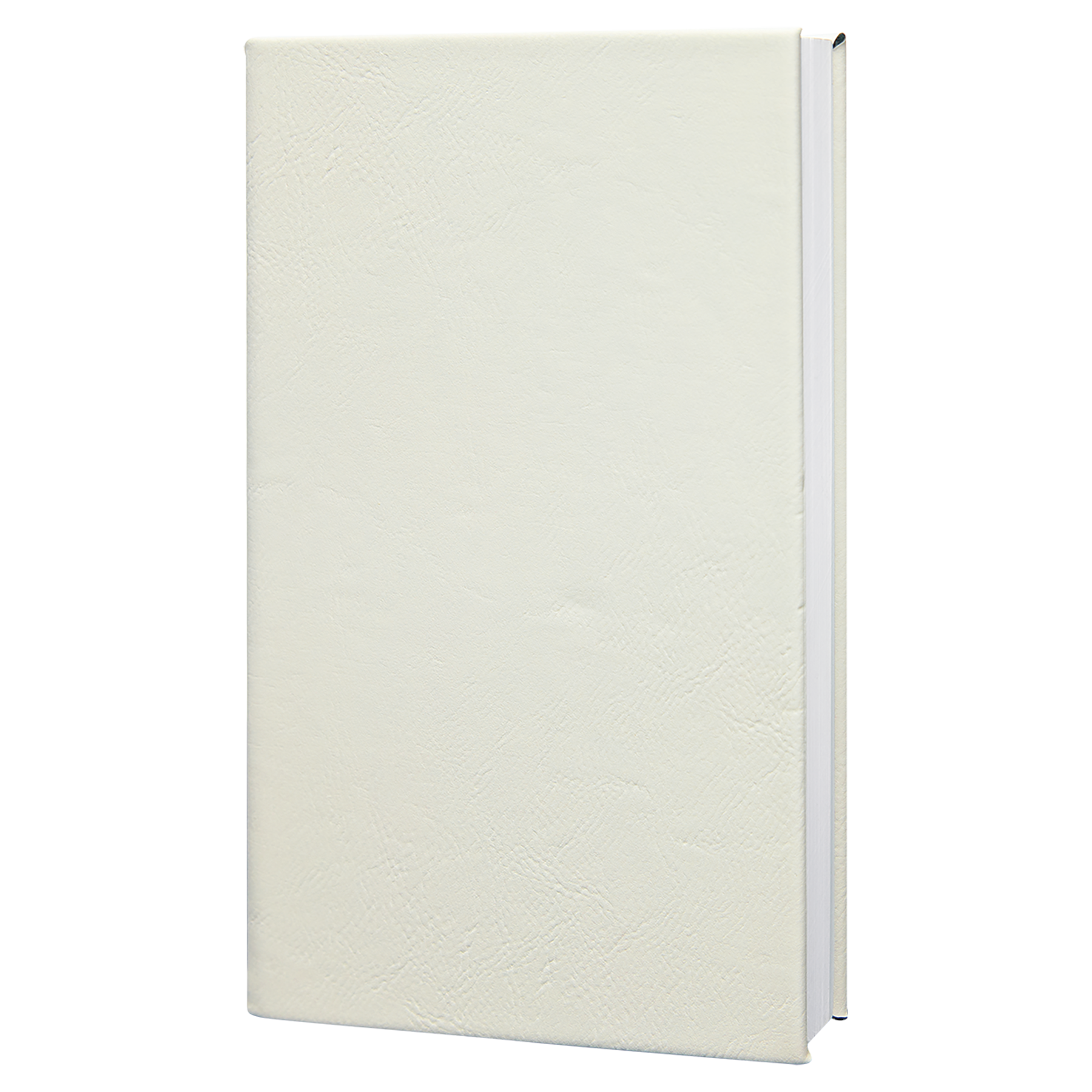 5.25" x 8.25" White/Black Leatherette Journal – item GFT930 image 6