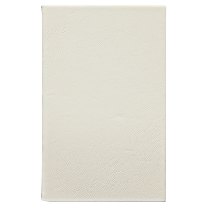 5.25" x 8.25" White/Black Leatherette Journal – item GFT930 image 5
