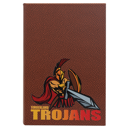 5.25" x 8.25" Football Leatherette Journal – item GFT932