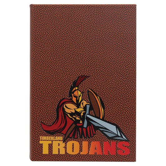 5.25" x 8.25" Football Leatherette Journal – item GFT932