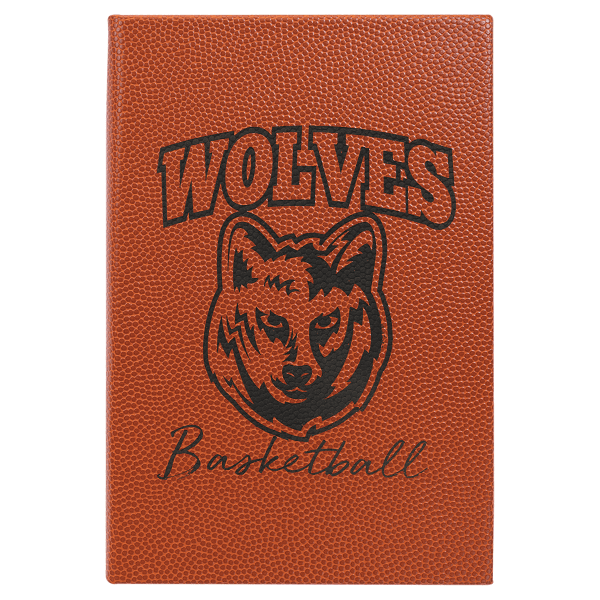 5.25" x 8.25" Basketball Leatherette Journal – item GFT933 image 5