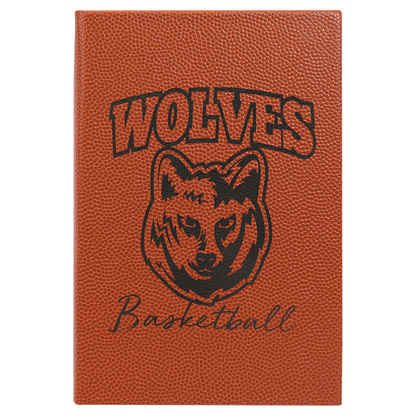 5.25" x 8.25" Basketball Leatherette Journal – item GFT933 image 5