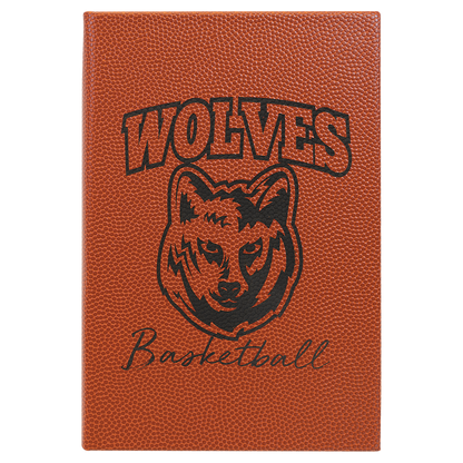 5.25" x 8.25" Basketball Leatherette Journal – item GFT933