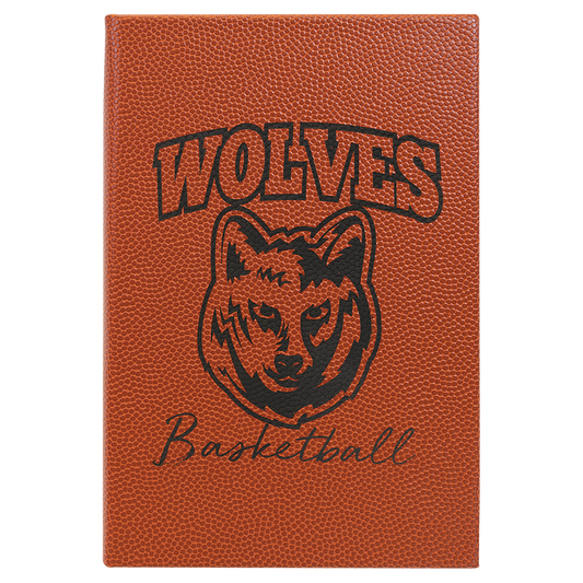 5.25" x 8.25" Basketball Leatherette Journal – item GFT933