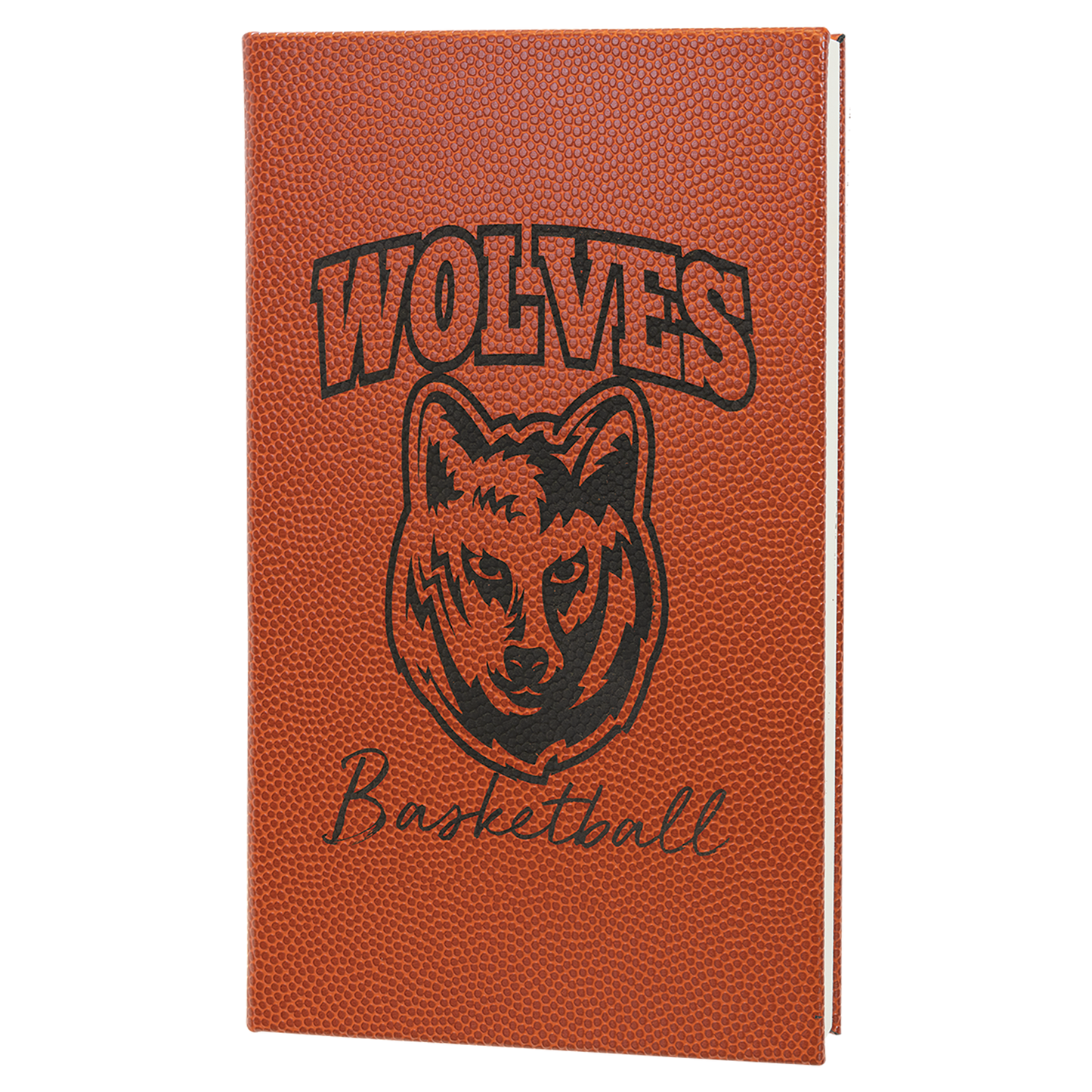 5.25" x 8.25" Basketball Leatherette Journal – item GFT933 image 2