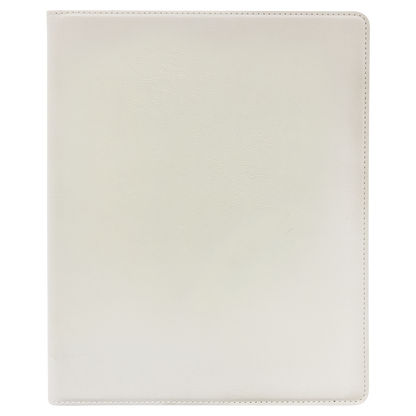 9.5" x 12" White/Black Leatherette Portfolio – item GFT950 image 3