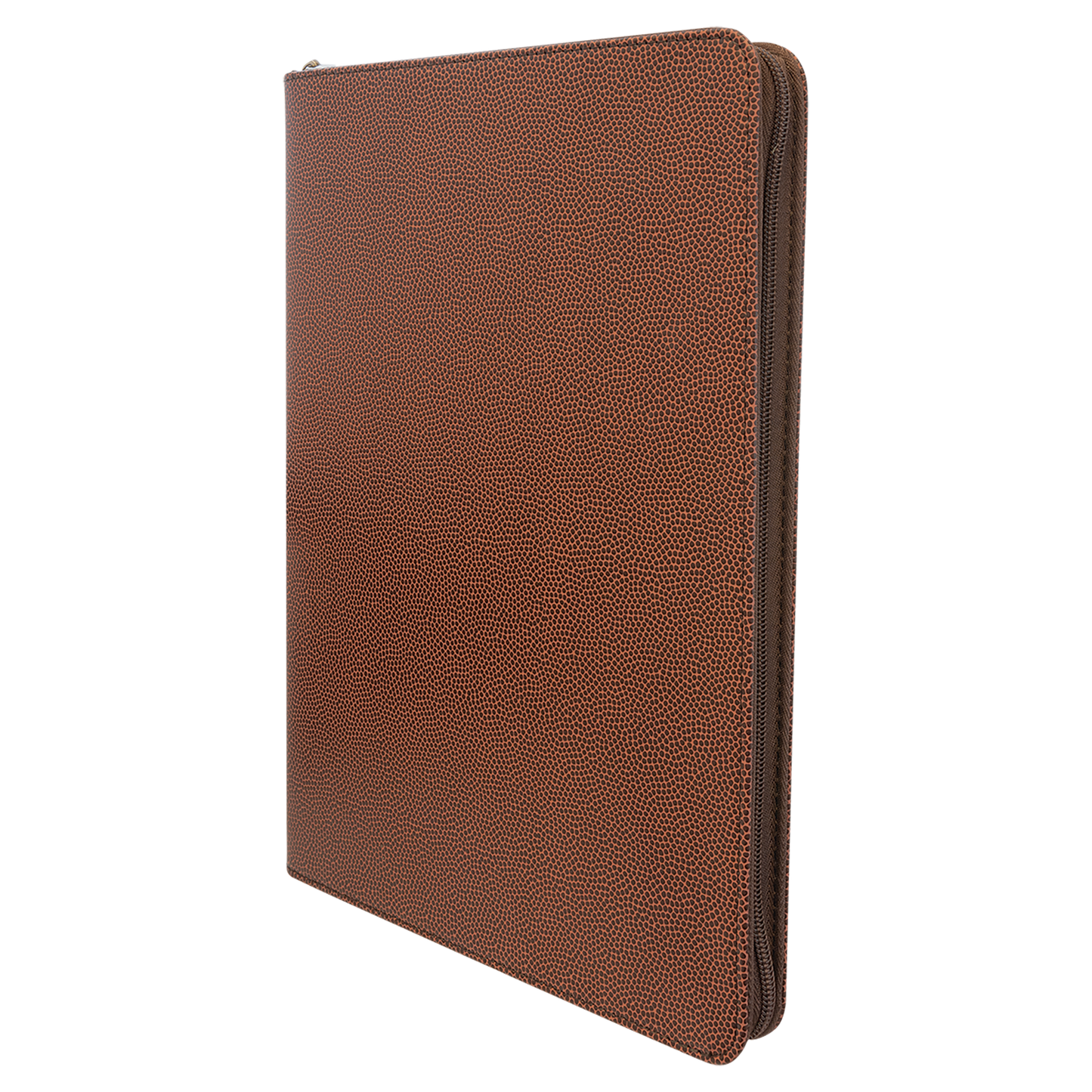 9.5" x 12" Football Leatherette Zipper Portfolio – item GFT962 image 5