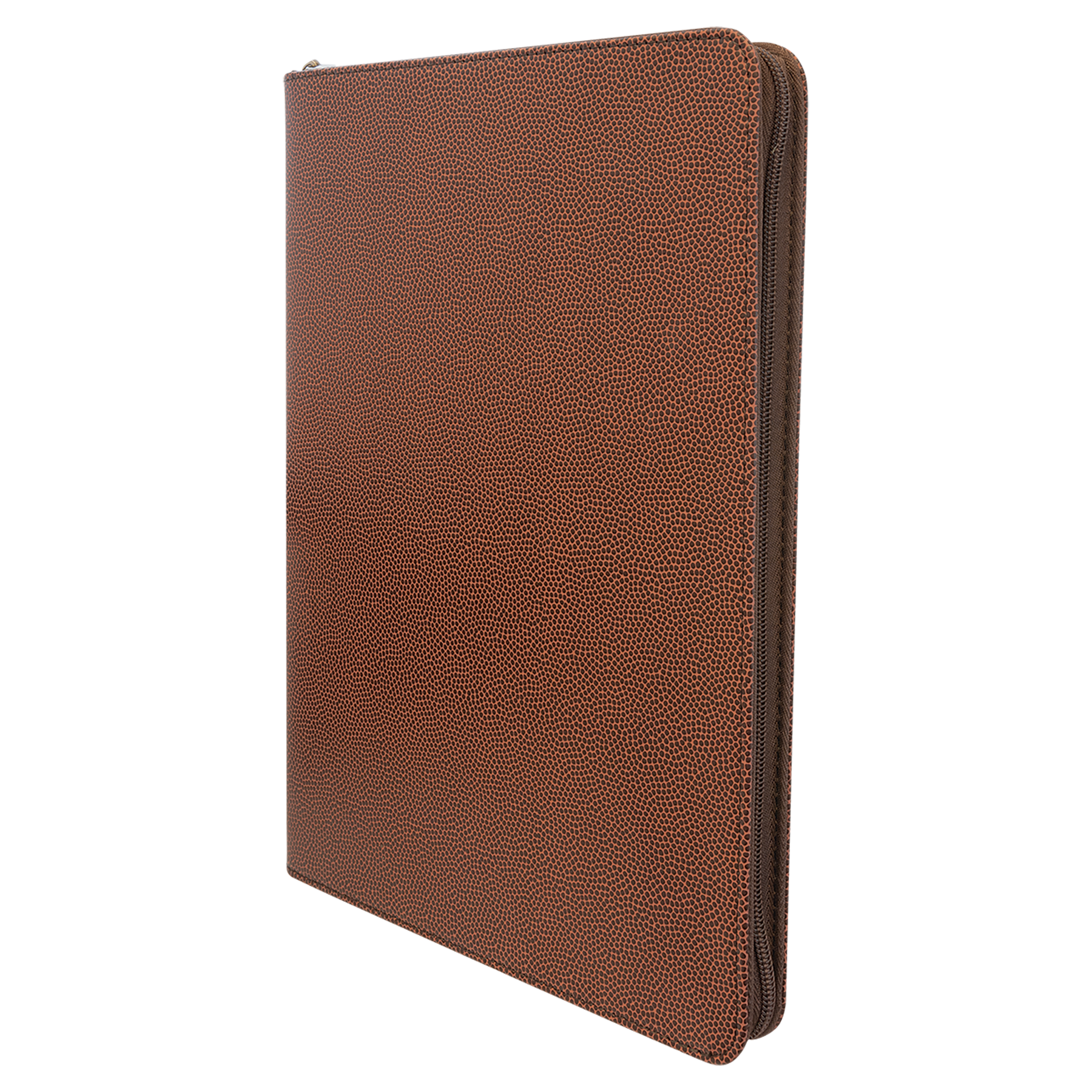 9.5" x 12" Football Leatherette Zipper Portfolio – item GFT962 image 5