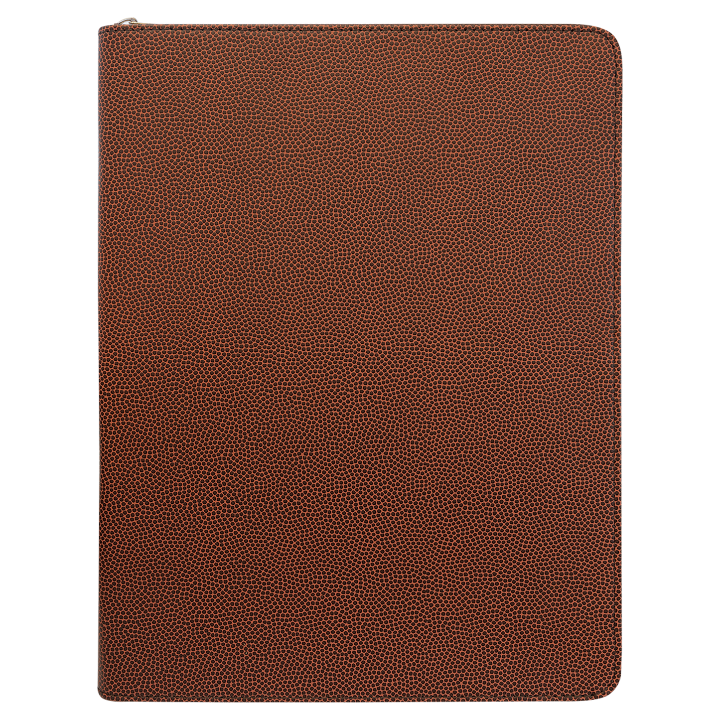 9.5" x 12" Football Leatherette Zipper Portfolio – item GFT962 image 4