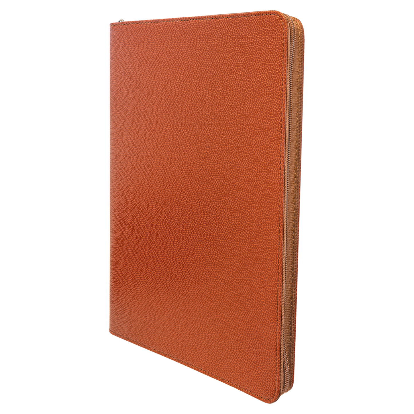 9.5" x 12" Basketball Leatherette Zipper Portfolio – item GFT963 image 5