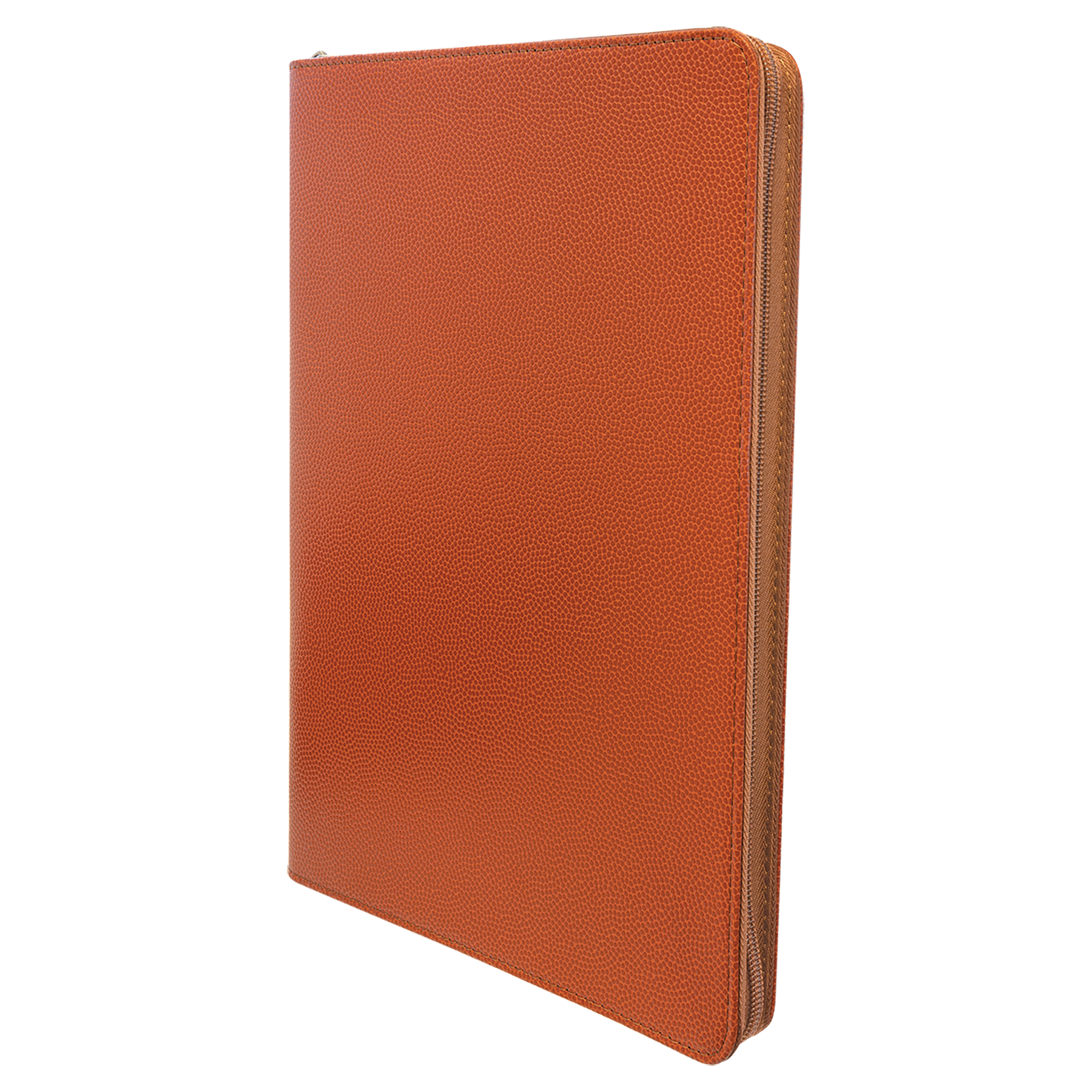 9.5" x 12" Basketball Leatherette Zipper Portfolio – item GFT963 image 5