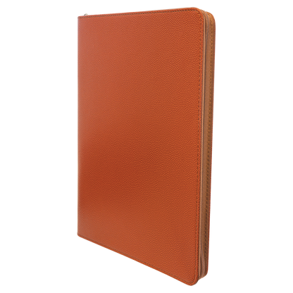 9.5" x 12" Basketball Leatherette Zipper Portfolio – item GFT963 image 5