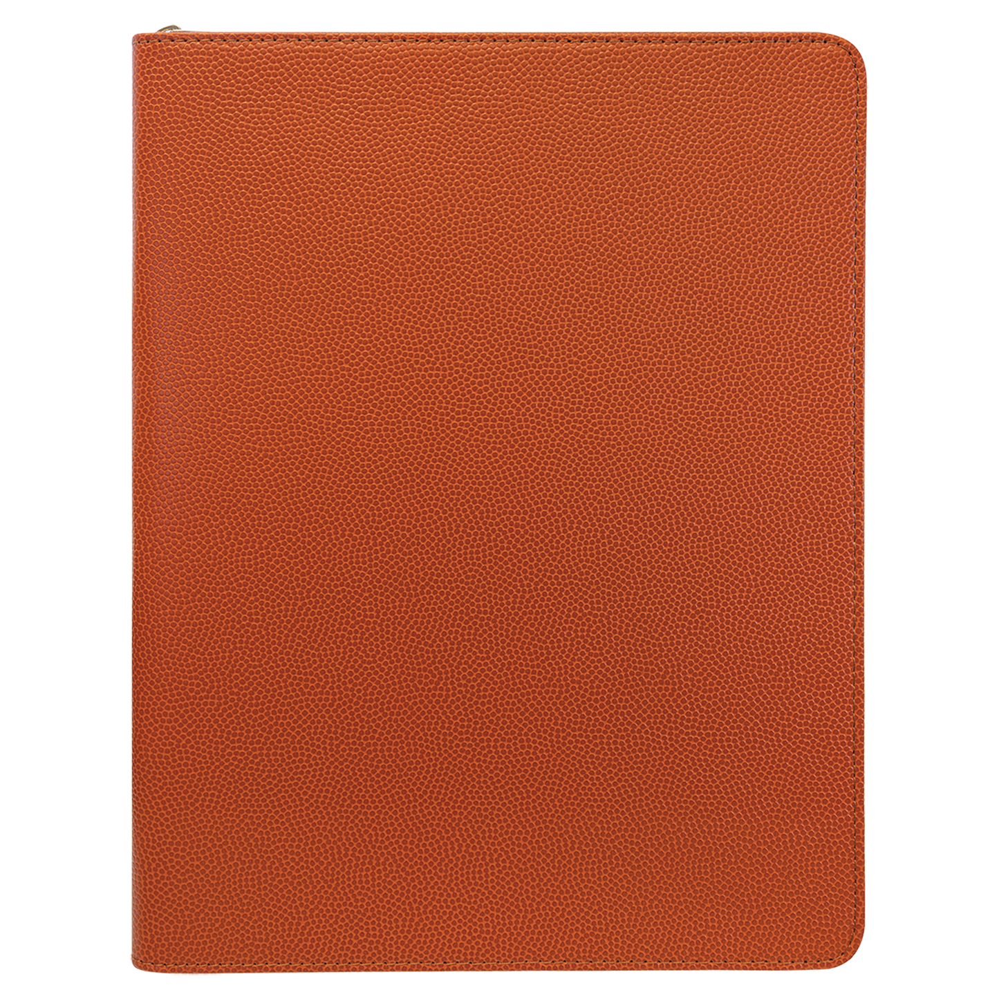 9.5" x 12" Basketball Leatherette Zipper Portfolio – item GFT963 image 4