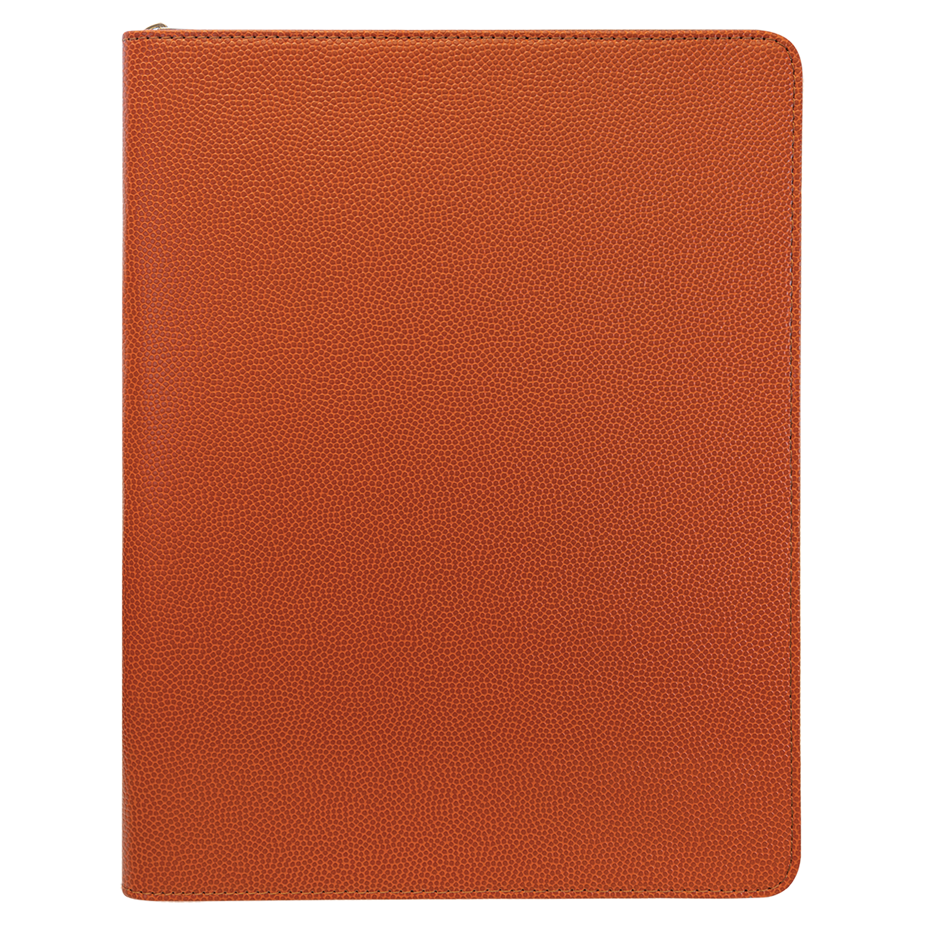 9.5" x 12" Basketball Leatherette Zipper Portfolio – item GFT963 image 4