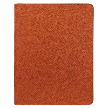 9.5" x 12" Basketball Leatherette Zipper Portfolio – item GFT963 image 4