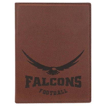 7" x 9" Football Leatherette Small Portfolio – item GFT972 image 4