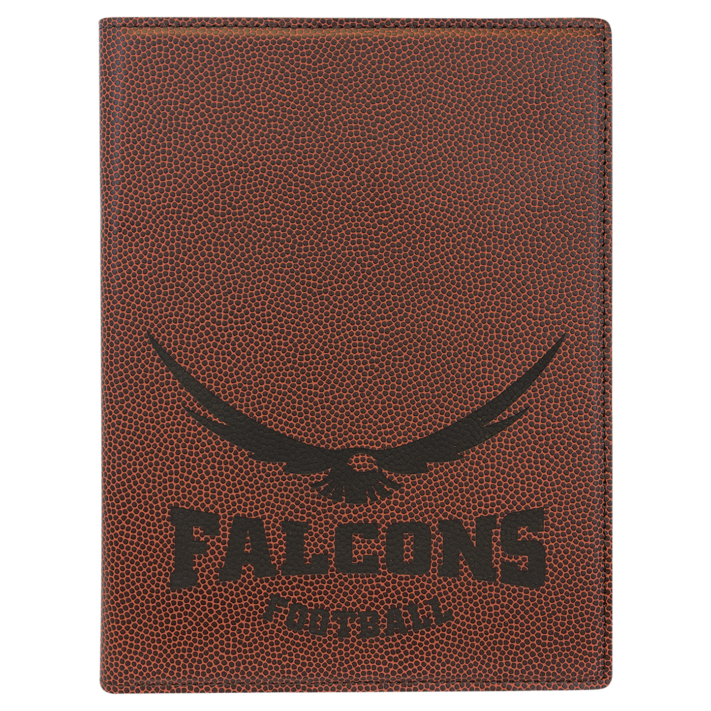 7" x 9" Football Leatherette Small Portfolio – item GFT972