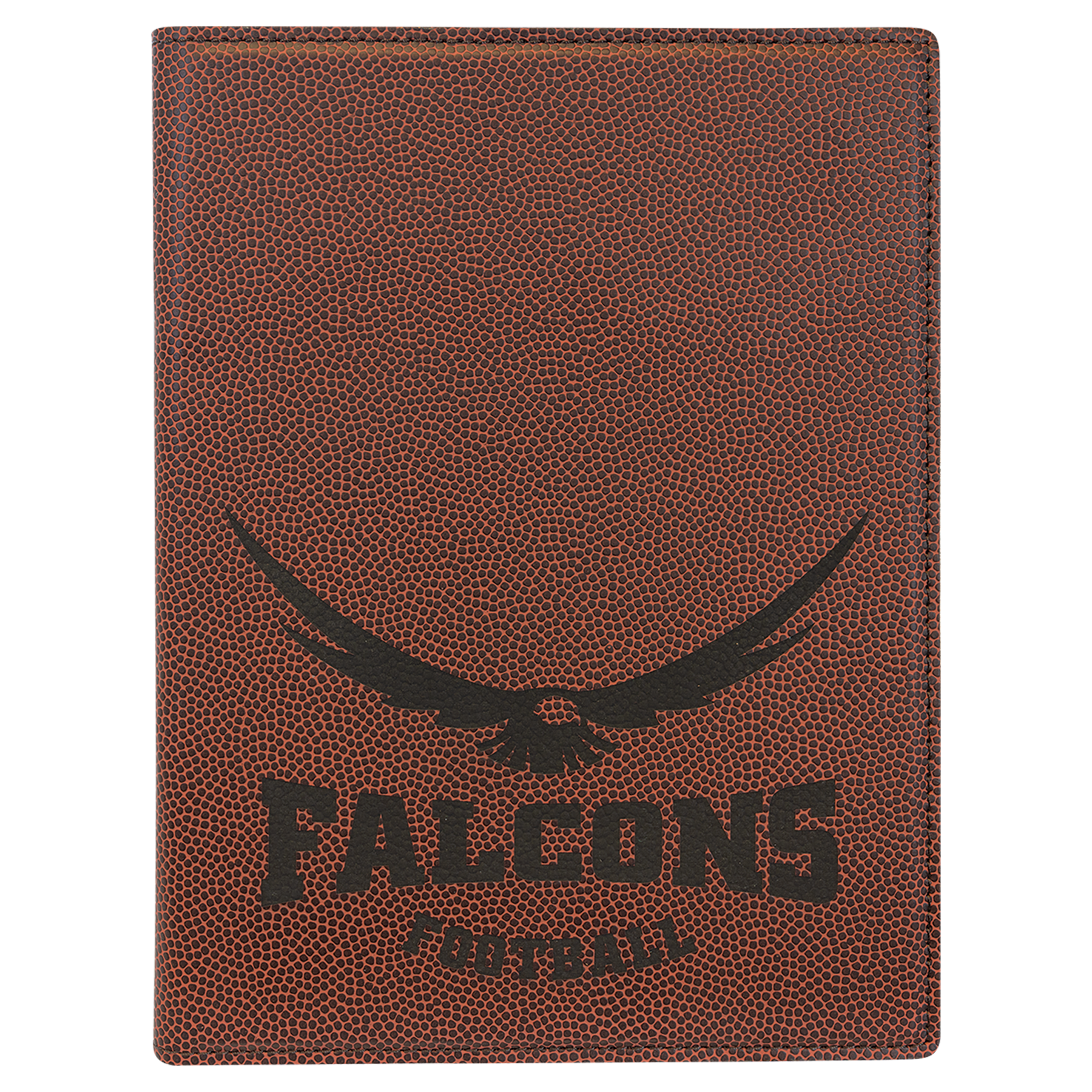 7" x 9" Football Leatherette Small Portfolio – item GFT972