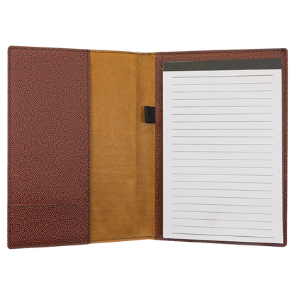 7" x 9" Football Leatherette Small Portfolio – item GFT972 image 2