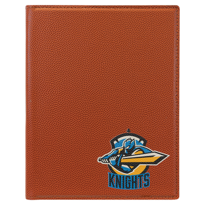 7" x 9" Basketball Leatherette Small Portfolio – item GFT973