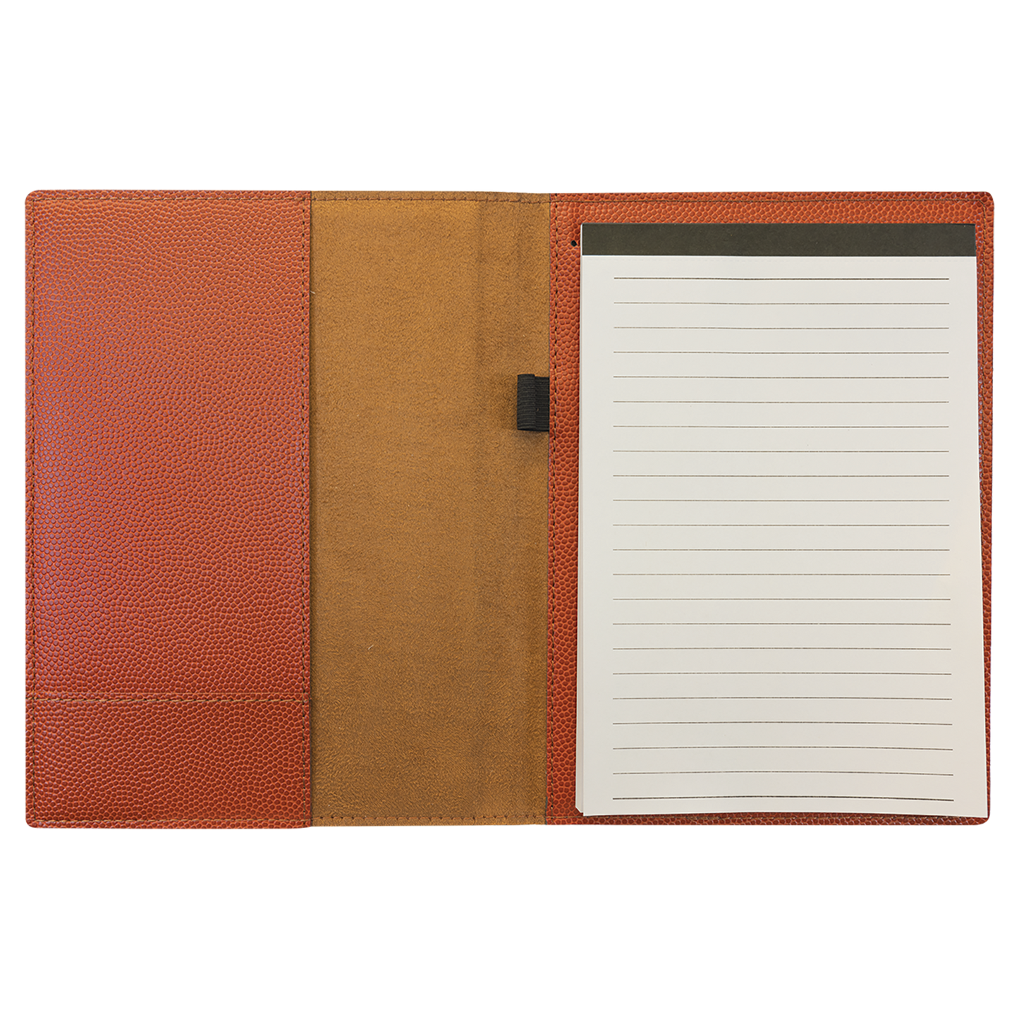 7" x 9" Basketball Leatherette Small Portfolio – item GFT973 image 2
