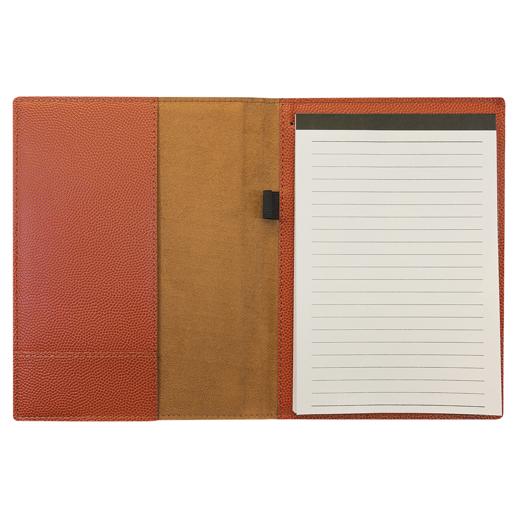 7" x 9" Basketball Leatherette Small Portfolio – item GFT973 image 2
