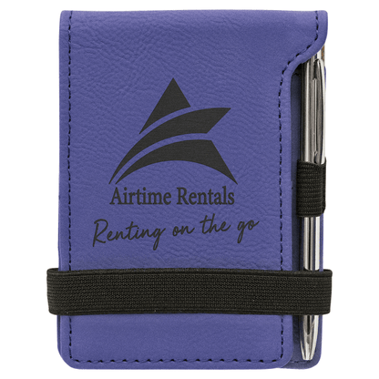 3.25" x 4.75" Purple Leatherette Mini Notepad – item GFT981 image 4