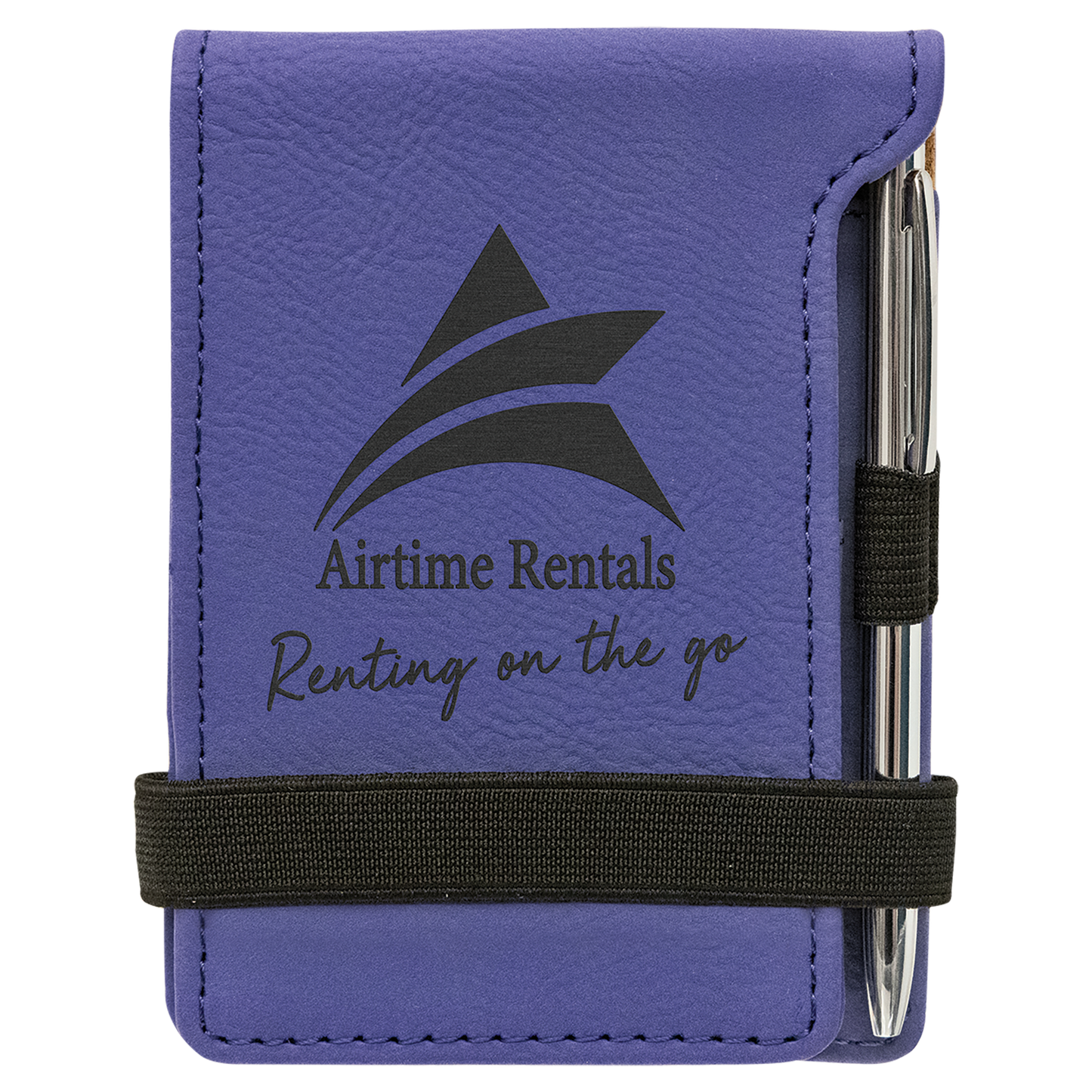 3.25" x 4.75" Purple Leatherette Mini Notepad – item GFT981