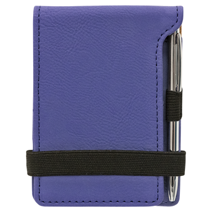 3.25" x 4.75" Purple Leatherette Mini Notepad – item GFT981 image 3