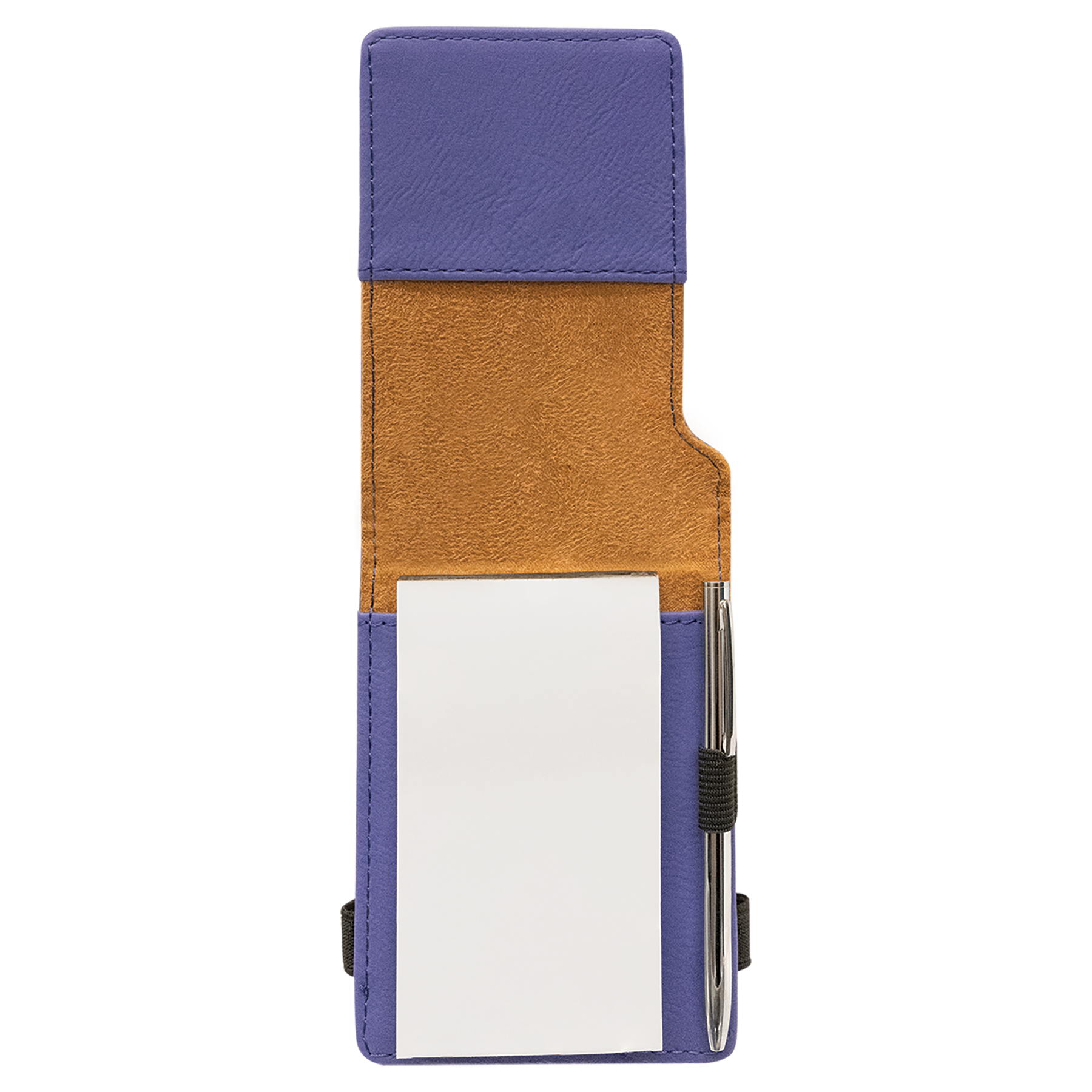 3.25" x 4.75" Purple Leatherette Mini Notepad – item GFT981 image 2