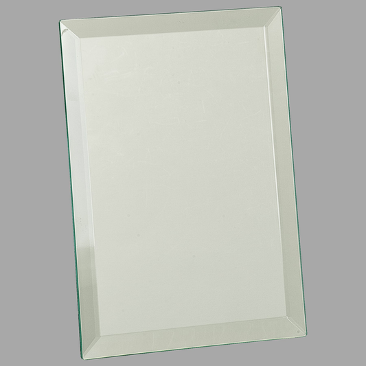 6" x 8" Clear Mirror Glass Plaque — GMR68C